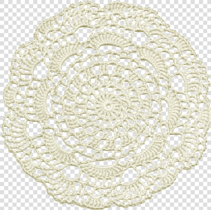 White Flowers Lace Watercolor Transparent Illustration   Doily  HD Png DownloadTransparent PNG