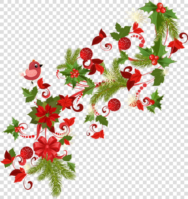 Poinsettia Clipart Divider   Christmas Day  HD Png DownloadTransparent PNG