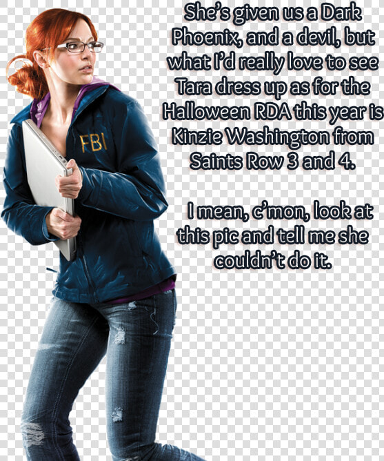 “ She’s Given Us A Dark Phoenix  And A Devil  But What   Saints Row The Third Kinzie  HD Png DownloadTransparent PNG