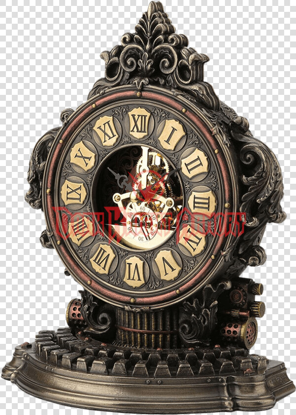 Classic Steampunk Mantle Clock Wu From Dark Knight   Quartz Clock  HD Png DownloadTransparent PNG