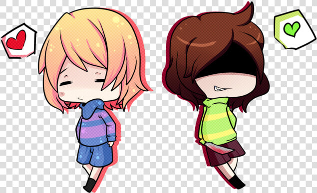 Undertale Chara Frisk Chibi  HD Png DownloadTransparent PNG