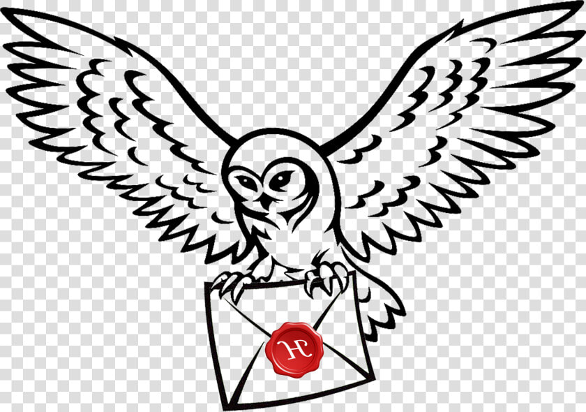 Harry Potter Hedwig Drawing   Harry Potter Symbol Owl  HD Png DownloadTransparent PNG