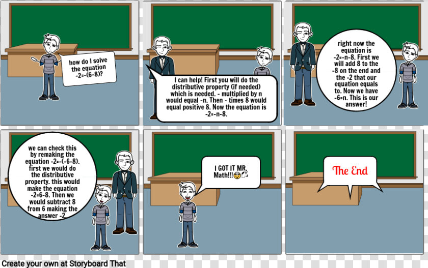 Distributive Property Poster Project Comic  HD Png DownloadTransparent PNG