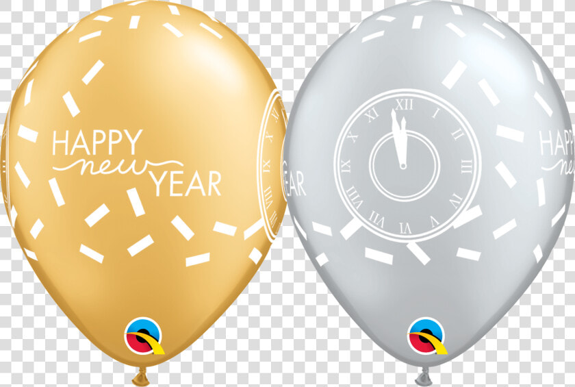11 All Around Latex Balloons New Years Confetti  HD Png DownloadTransparent PNG