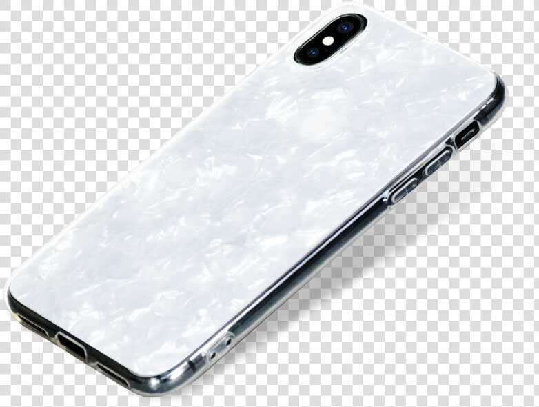 Chic ᛫ Pearl White ᛫ With Shimmering Effect ᛫ Double layered   Iphone Xs  HD Png DownloadTransparent PNG