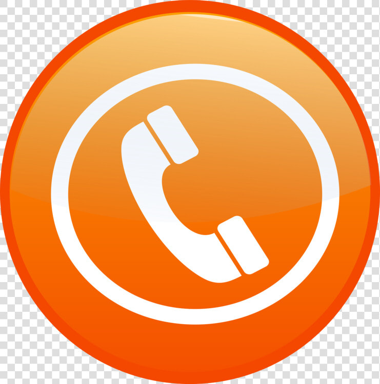 Phone Call Icon Png   Telephone Logo Png Orange  Transparent PngTransparent PNG