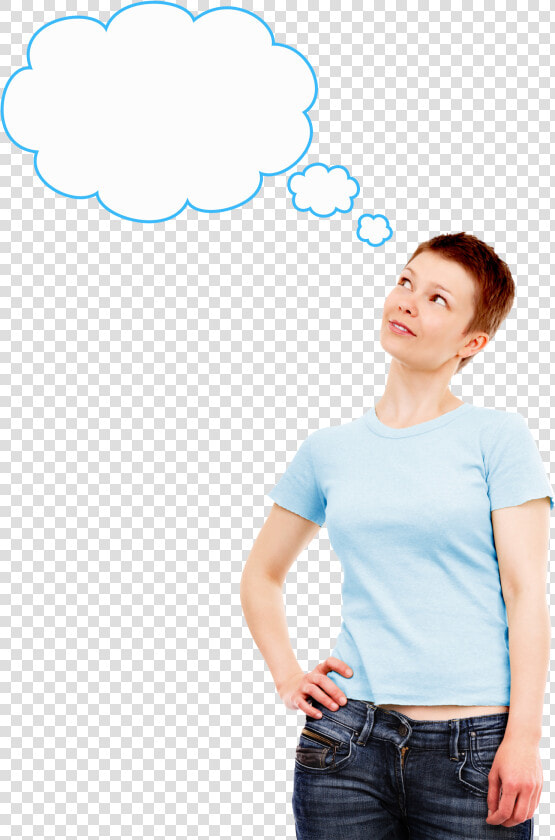 Thinking Woman Png Transparent Picture   Woman Idea Png  Png DownloadTransparent PNG