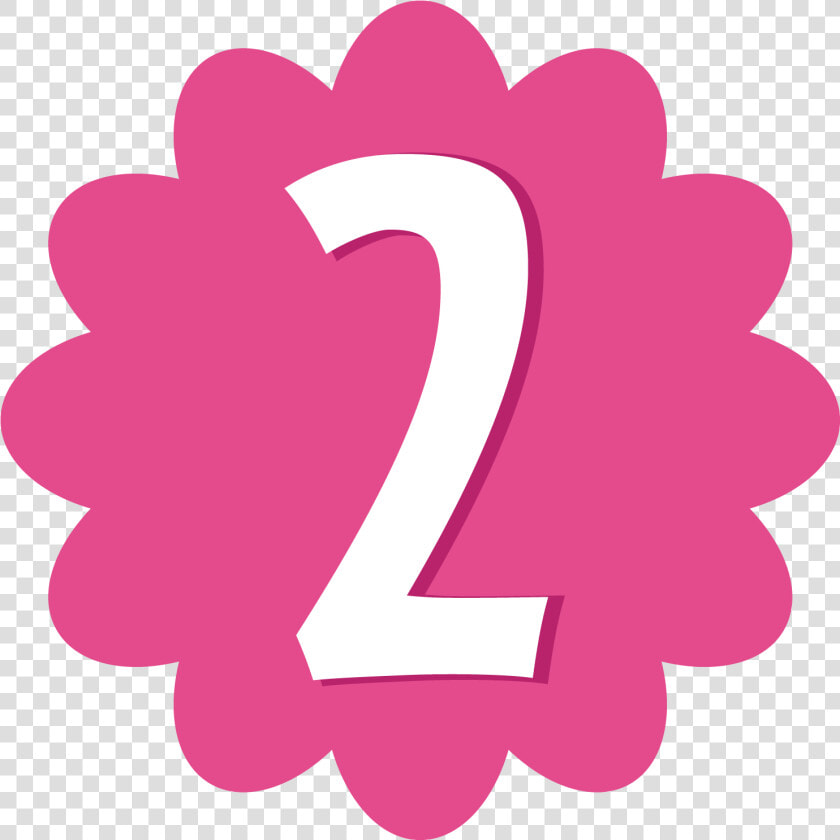 Birthday Number 2 Birthday Clipart   Pink Number 2 Clipart  HD Png DownloadTransparent PNG
