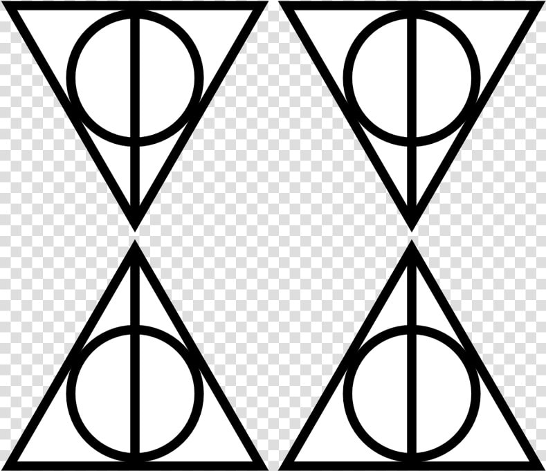Deathly Hallows Symbol Transparent   Harry Potter The Deathly Hallows Sign  HD Png DownloadTransparent PNG