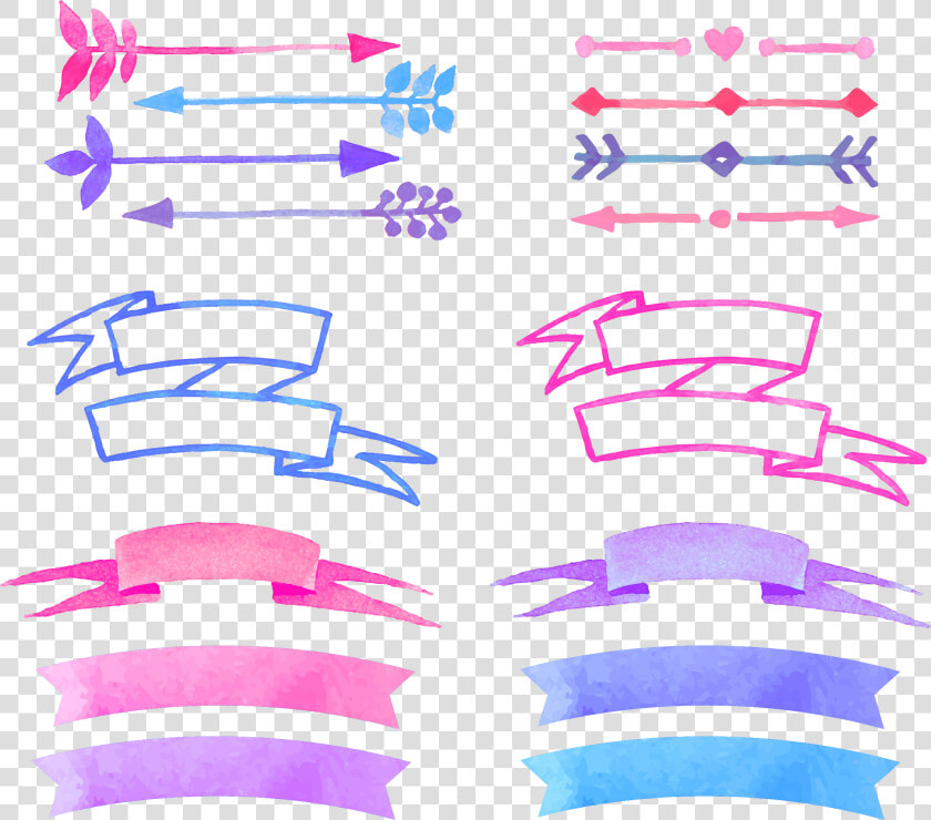 Watercolor Painted Banners Vector Painting Free Download   Watercolour Banner Vector  HD Png DownloadTransparent PNG