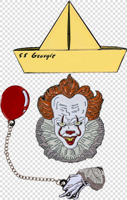 Enamel Pin Georgie   Transparent Cartoons   Pennywise Hand Holding Balloon  HD Png DownloadTransparent PNG