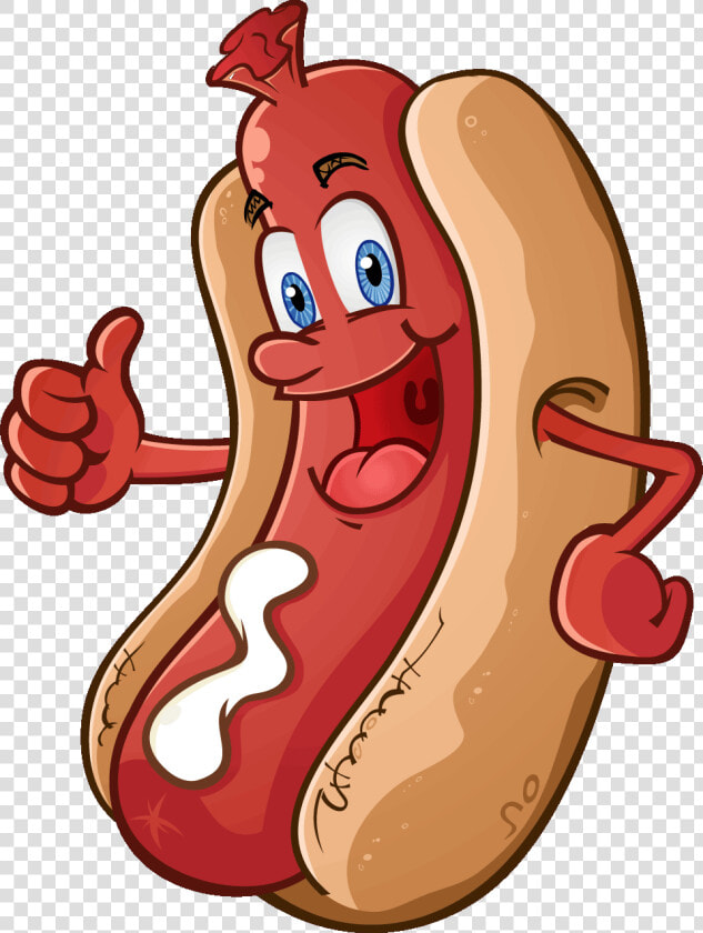 Hot Dog Masturbation Technique   Cartoon Hot Dog  HD Png DownloadTransparent PNG
