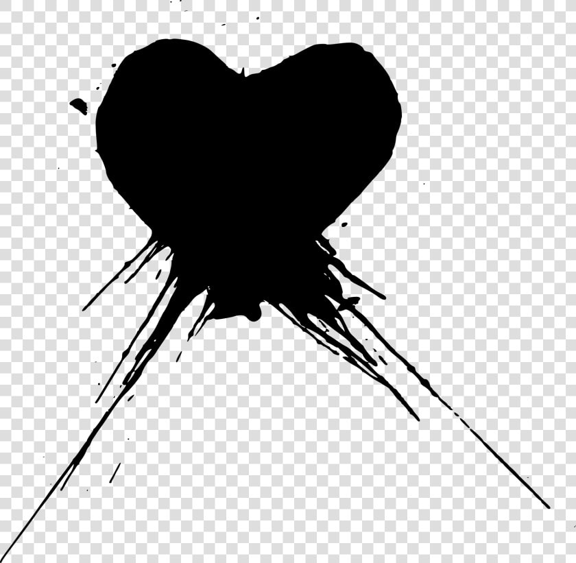 Hearts Heart Blackheart Blackhearts Paint Splatter   Heart Splatter Clipart  HD Png DownloadTransparent PNG