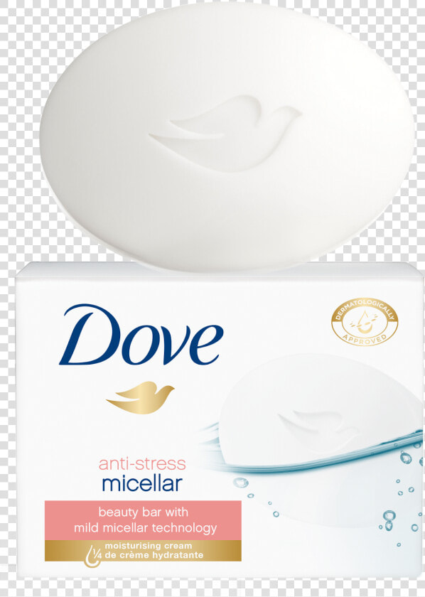 Dove Dove Anti Stress Micellar Water Beauty Bar   Dove  HD Png DownloadTransparent PNG