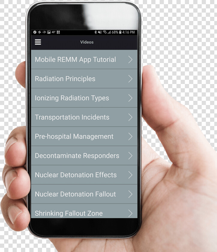 Hand Holding A Mobile Phone With Remm App Displaying   Mobile Phone With Hand Transparent Free  HD Png DownloadTransparent PNG