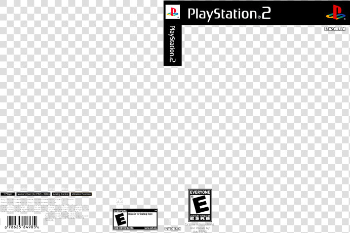 Playstation 2 Cover Template   Png Download   Ps2 Game Cover Template  Transparent PngTransparent PNG