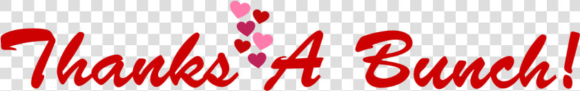 Thanks A Bunch Png Clipart   Heart  Transparent PngTransparent PNG