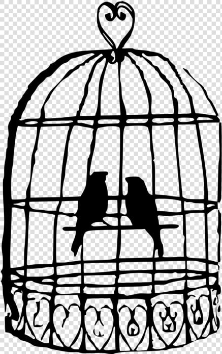 Birdcage Clip Art   Drawing Of A Birdcage  HD Png DownloadTransparent PNG