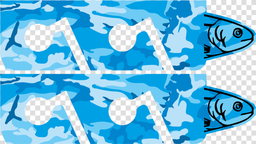 Blue Camouflage Fishing Rod Rack  HD Png DownloadTransparent PNG