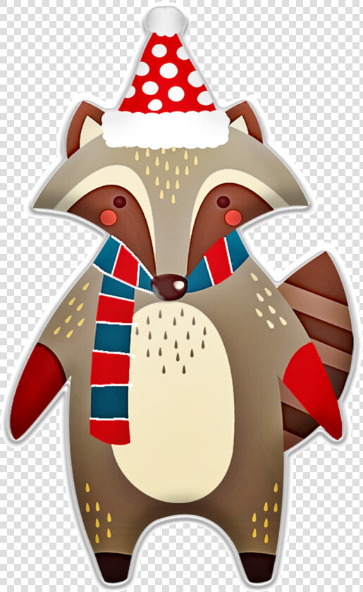 Christmas Raccoon  Hat  Scarf  Winter  Animal  Raccoon   Raccoon Christmas Png  Transparent PngTransparent PNG
