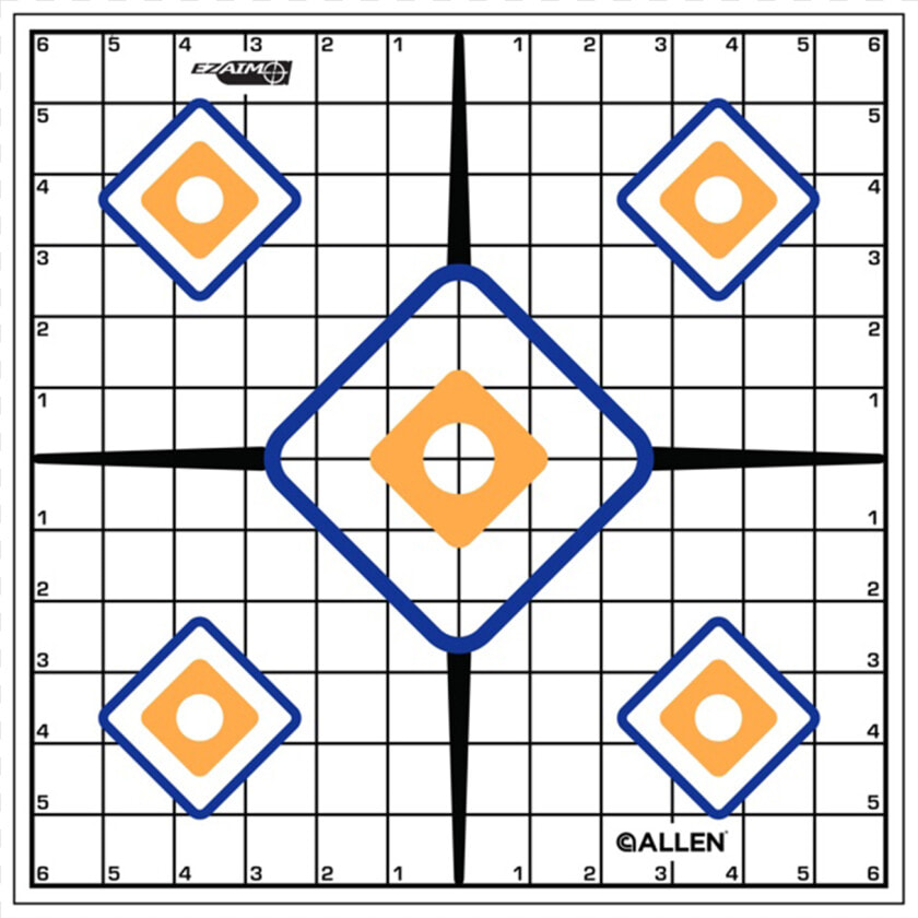 Allen Ez Aim® Sight Grid Target Title Allen Ez Aim®   Circulos Para Calibrar Miras Telescopicas  HD Png DownloadTransparent PNG