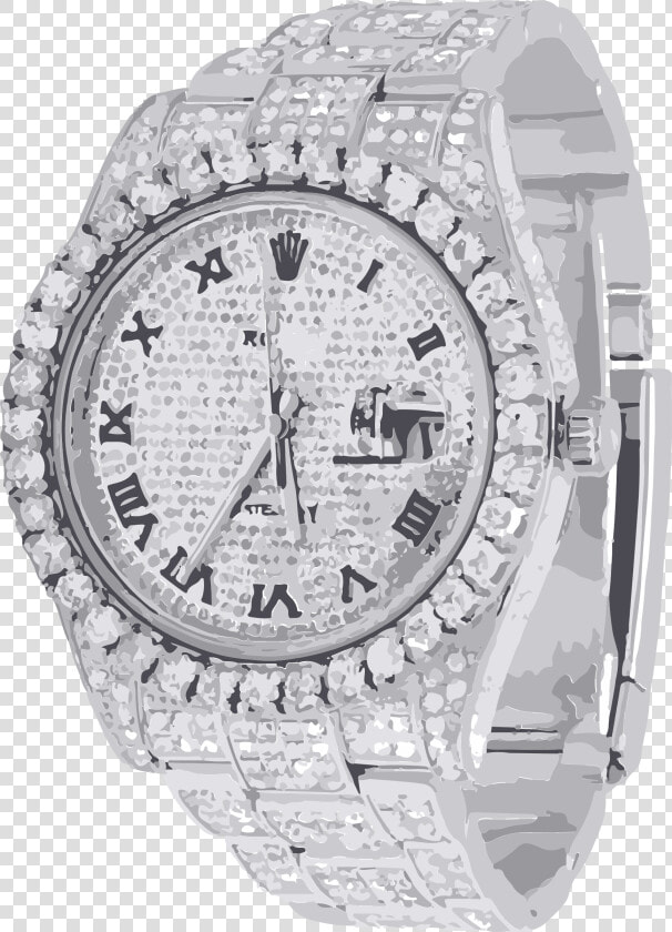 Diamond Watch Png   Rolex Diamond Watch Png  Transparent PngTransparent PNG