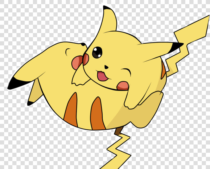 Pokemon Go Pikachu Png Clip Art Black And White Stock   Two Pikachus  Transparent PngTransparent PNG
