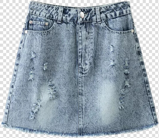 35  Off  2019 Frayed Distressed Denim Mini Skirt In   Skirt Png  Transparent PngTransparent PNG