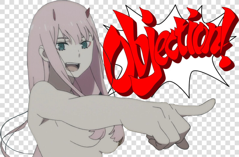 Transparent Zero Two Png   Phoenix Wright Ace Attorney Objection Gif  Png DownloadTransparent PNG