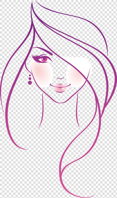 Transparent Doll Face Clipart   Dessin Visage Femme Facile  HD Png DownloadTransparent PNG