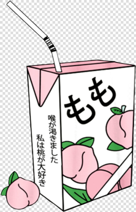  peach  juice  juicebox  peach Juice  pink  japanese   Pastel Goth Aesthetic Shirts Anime  HD Png DownloadTransparent PNG