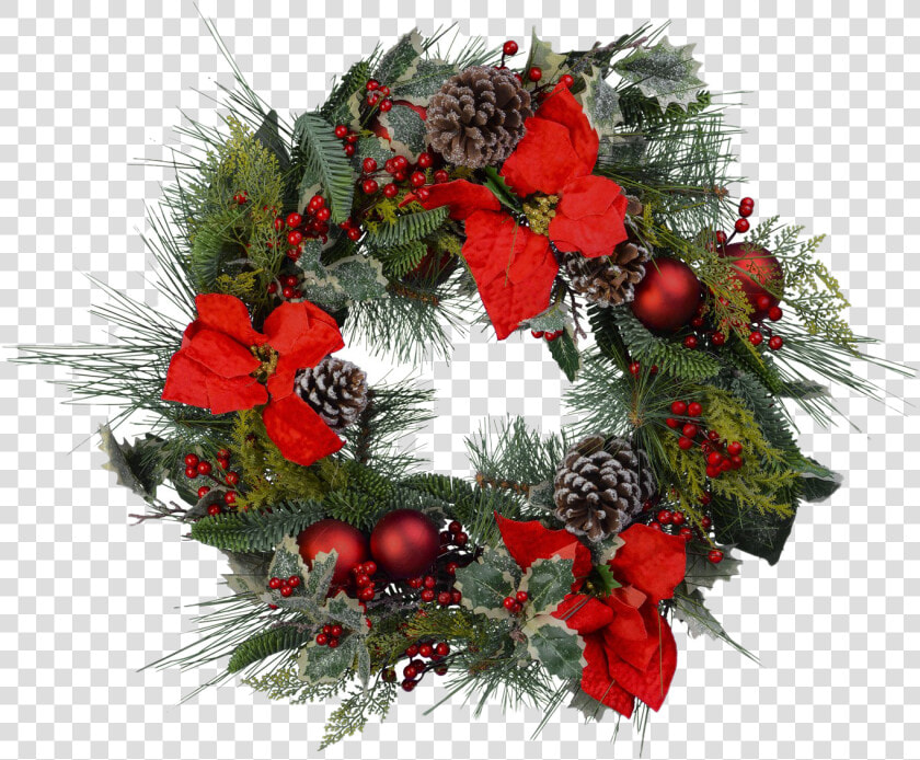 Red Christmas Wreath Png Photos   Christmas Wreath  Transparent PngTransparent PNG