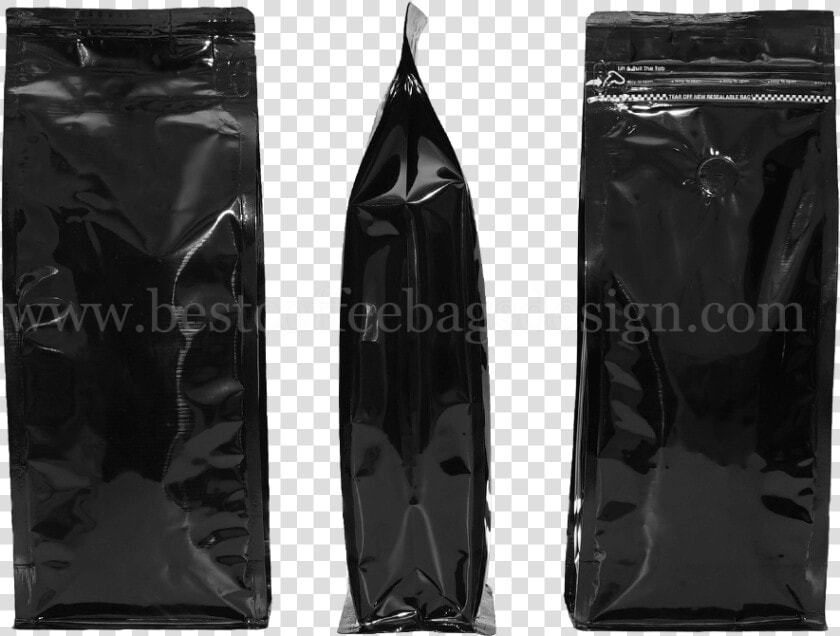 Shiny Black Tear Off Zipper Pouches  HD Png DownloadTransparent PNG