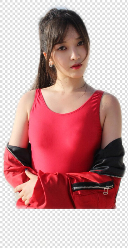 Transparent Chanmi Png   Aoa Good Luck Behind The Scenes  Png DownloadTransparent PNG