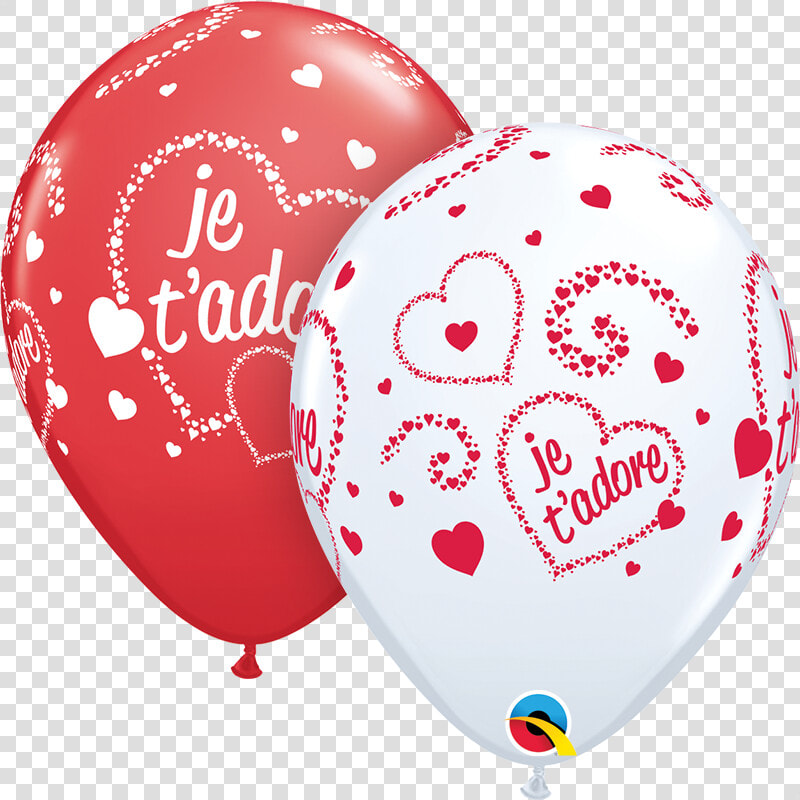 11 White La Balloons Latex Balloons   Happy Birthday En Ballons Bleu  HD Png DownloadTransparent PNG