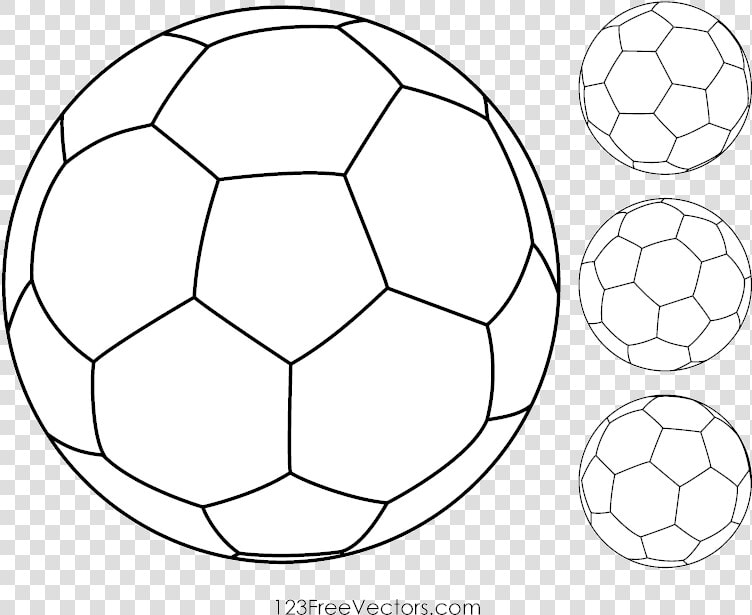Soccer Ball Football Clipart Vectors Free Vector Art   Soccer Ball Out Line  HD Png DownloadTransparent PNG