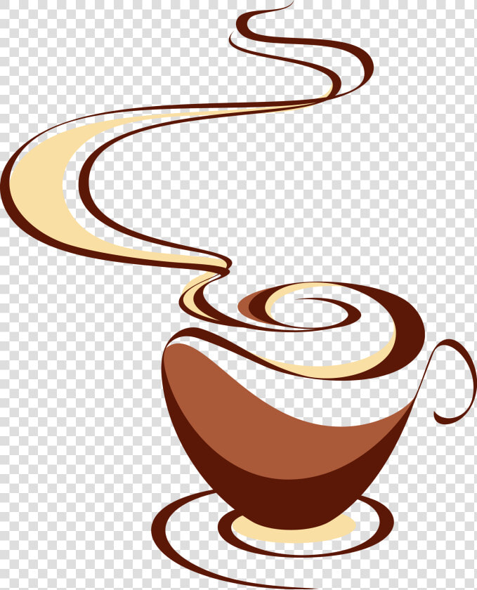 Svg Royalty Free Stock Cup Cappuccino Tea Hand   Cup Coffee Drawing  HD Png DownloadTransparent PNG