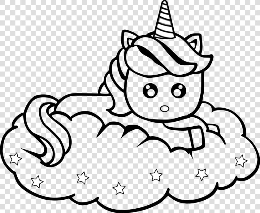 Dibujos De Unicornios Kawaii Para Dibujar   Dibujos Kawaii Para Colorear  HD Png DownloadTransparent PNG