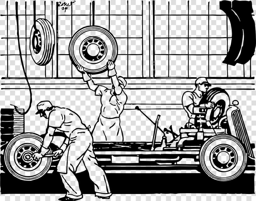 Car Assembly Line Drawing  HD Png DownloadTransparent PNG