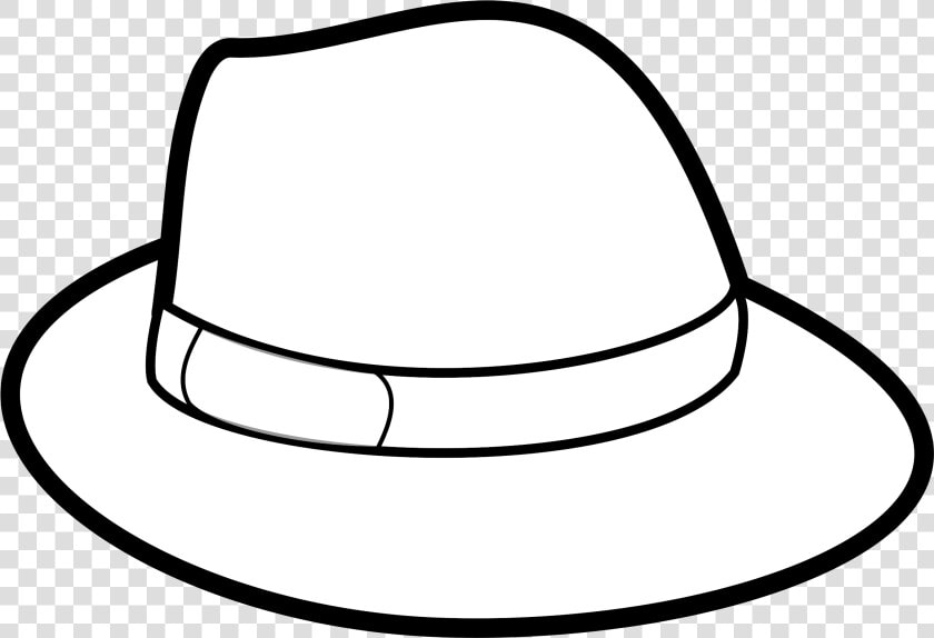 Fedora Clipart Black And White   Hat Black And White Clip Art  HD Png DownloadTransparent PNG