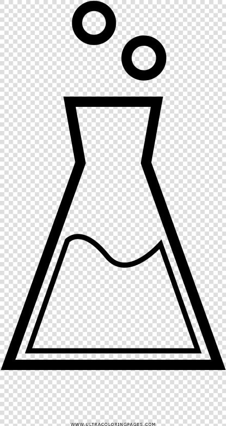 Erlenmeyer Flask Coloring Page   Erlenmeyer Flask Coloring Book  HD Png DownloadTransparent PNG
