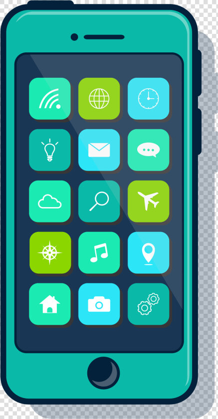 Simple A Phone Screen Showing Mobile Apps   Cell Phone Apps Clipart  HD Png DownloadTransparent PNG