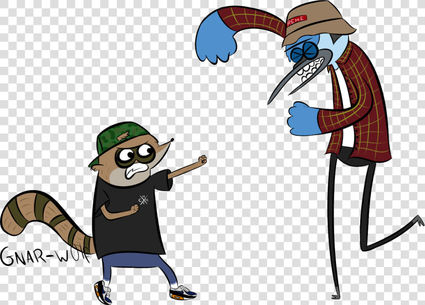 Transparent Mordecai And Rigby Throwin Down On Yo Blog   Transparent Mordecai  HD Png DownloadTransparent PNG