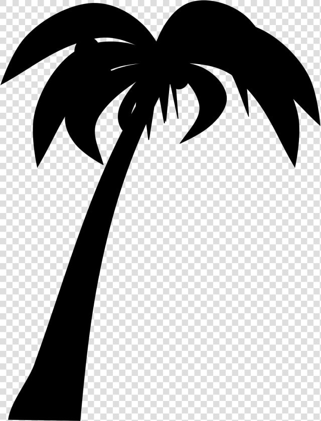 Palm Or Coconut Tree Silhouette Clip Arts   Coconut Tree Silhouette Vector Png  Transparent PngTransparent PNG