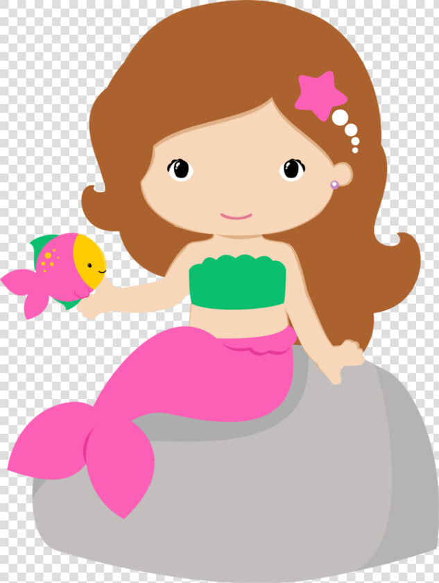  niña  sirena   Cute Mermaid Clipart  HD Png DownloadTransparent PNG