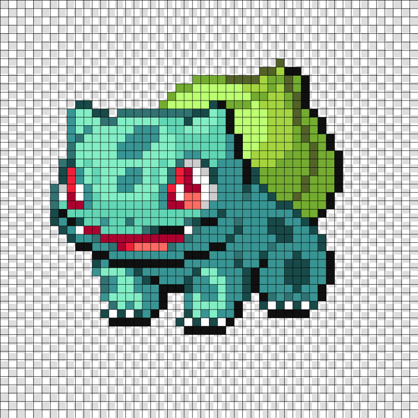 Drawings Graph Paper Pokemon   Bulbasaur Piskel  HD Png DownloadTransparent PNG