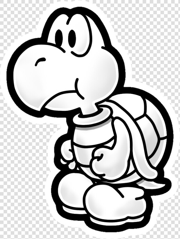 Super Paper Mario Koopa Clipart   Png Download   Koopa Troopa Paper Mario  Transparent PngTransparent PNG