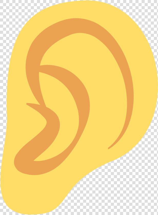 Ear Emoji Face Emoticon Smiley   Discord Ear Emoji  HD Png DownloadTransparent PNG