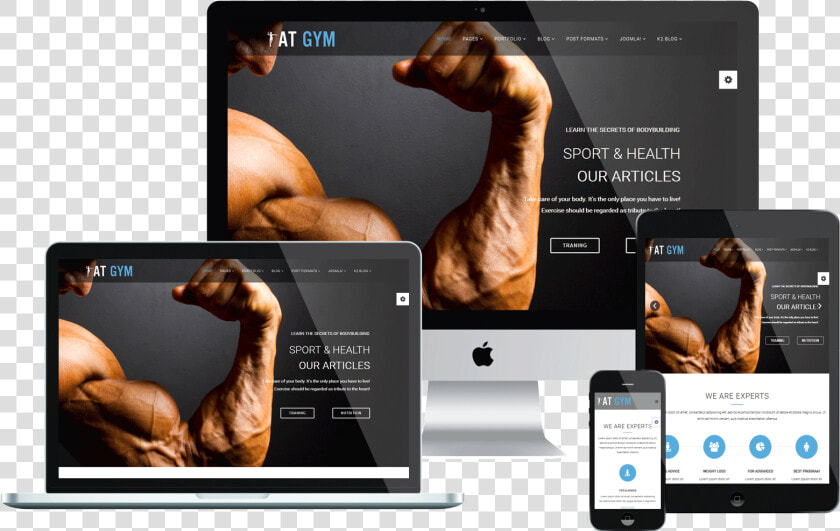 Templates Joomla Gym Free  HD Png DownloadTransparent PNG