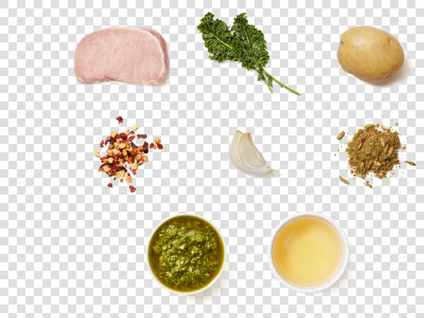 Tuscan style Pork Chops With Roasted Potatoes  amp  Salsa   Herb  HD Png DownloadTransparent PNG